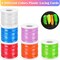 Lanyard String Kit, Cridoz 6Pack Glow in Dark Plastic Lacing Cord Gimp String Lanyard Weaving Kit for Boondoggle, Bracelets, Keychains